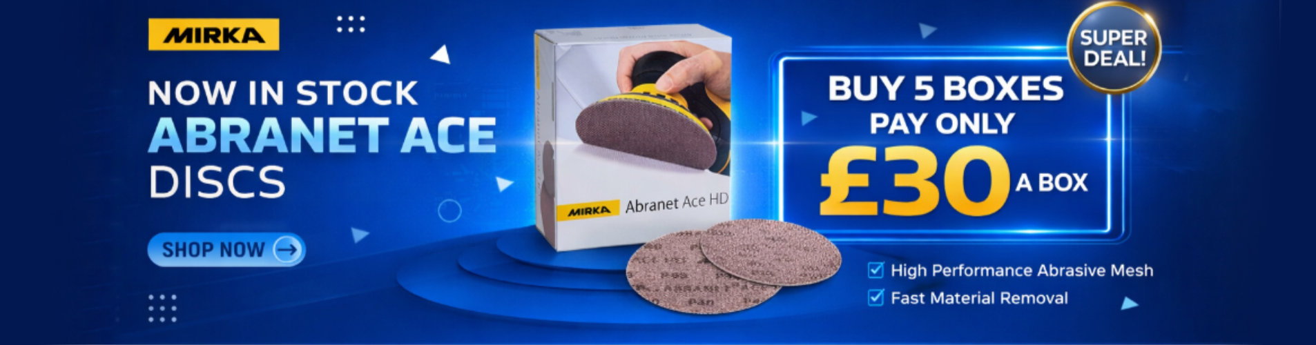 Mirka Discount banner