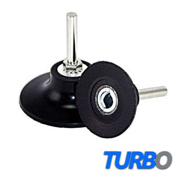 Turbo 3" (76mm) Roloc Disc Holder, 6mm Shank, Medium Density