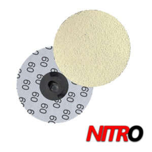 White Nitro Ceramic Stearate Roloc Discs, 50/Pack