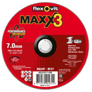 Flexovit Maxx 3 Grinding Discs, High Performance Ceramic
