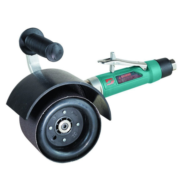 Dynabrade 13300 Mini-Dynisher Finishing Tool .4 hp, 7 Degree Offset, 3,200 RPM, Rear Exhaust, 5/8″ (16 mm) Dia. Arbor