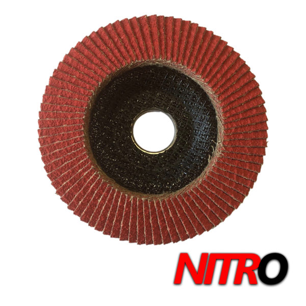 Red Nitro Ceramic Flap Discs, 10/Pack