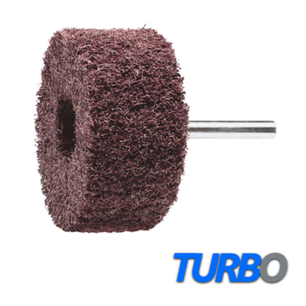 Turbo Non-Woven Spindle-Mounted Flap Wheels, 10/Pack