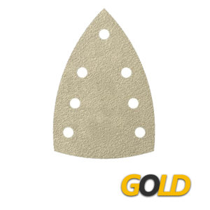 Gold Delta Strips 98x148mm, 7 Hole, Grits 60 - 120