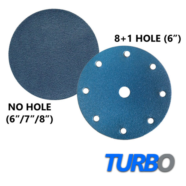 Turbo Zirconia Discs Velcro-Backed, 0-8+1 Hole copy