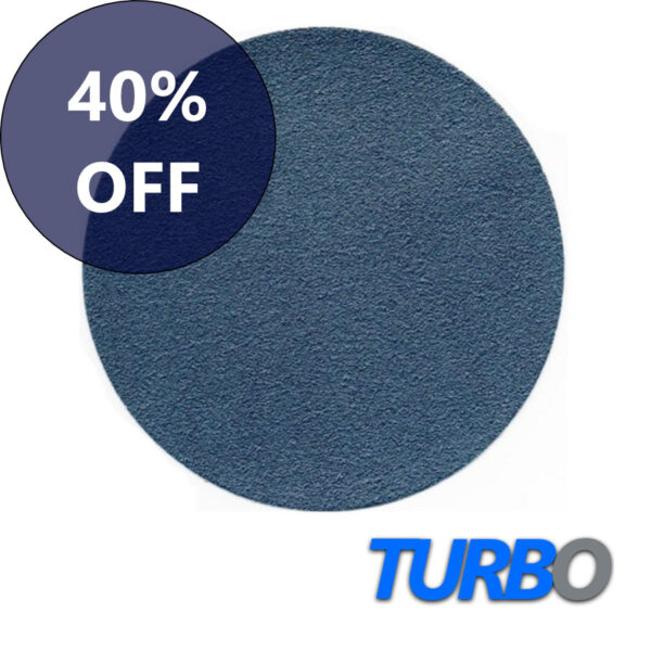 Turbo Zirconia Discs 6″ / 7″ Dia. No Hole, 50/Pack