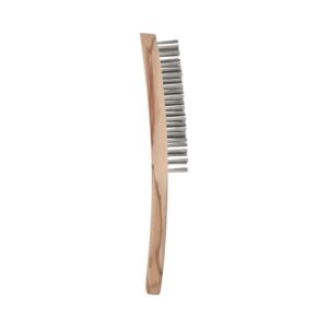 Norton 66254405447 Wooden Handle Wire Brushes 290x140x25mm 0.30mm Straight Stainless Steel Wire 4 Rows
