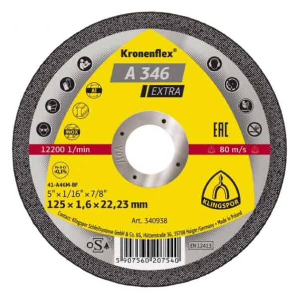 A 346 EXTRA Kronenflex Cutting-Off Discs-resized