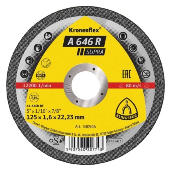 A 646 R SUPRA Kronenflex Cutting-Off Discs-resized