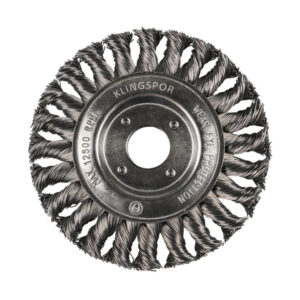 BR 600 Z Wheel Brush, Knotted Wire STEEL