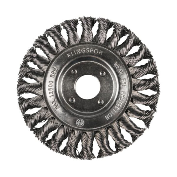 BR 600 Z Wheel Brush, Knotted Wire STEEL