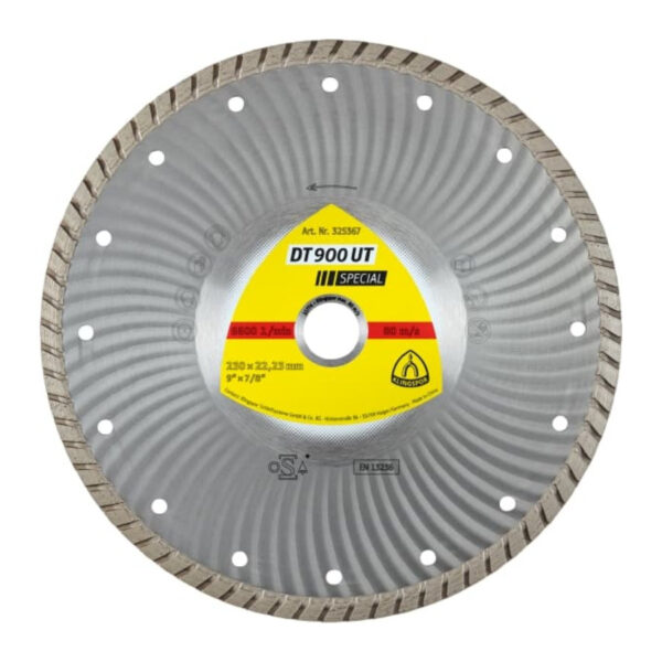 DT 900 UT Closed Rim Turbo Diamond Cutting Blades for Angle Grinders