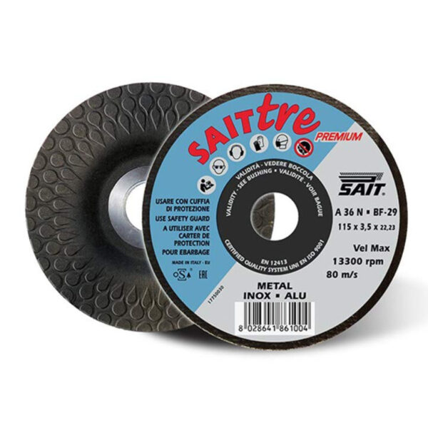 SAIT A 60 N Convex Reinforced Discs For Portable Machines