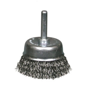 SAIT SE-TA PRO LINE Crimped Wire Cup Metal Brush With Shank Steel 0.30mm