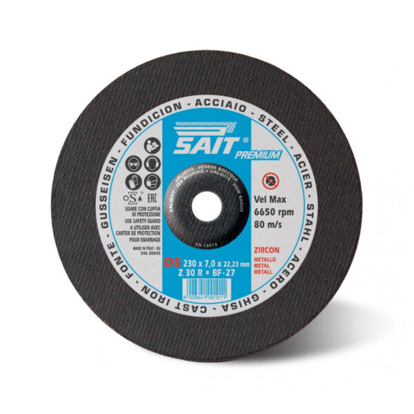 SAIT Z 30 R Depressed Centre Grinding Wheels For Portable Machines