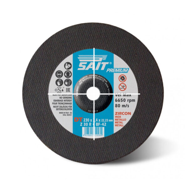 SAIT Z 30 R Large Depressed Centre Cutting Discs For Portable Machines