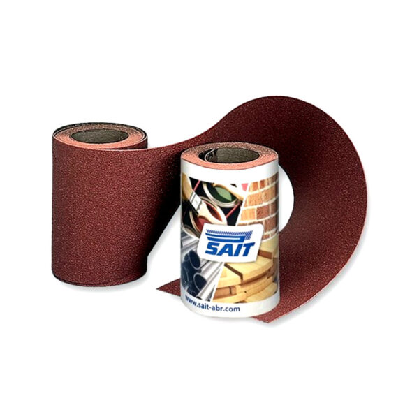 SAITAC-RM A-D Aluminium Oxide Paper Rolls 115mm x 5 Metres, 10/Pack