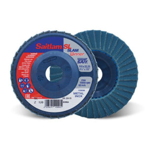 SAITLAM-SL Z Zirconia Flat Polymer Backed Flap Discs 115x22mm