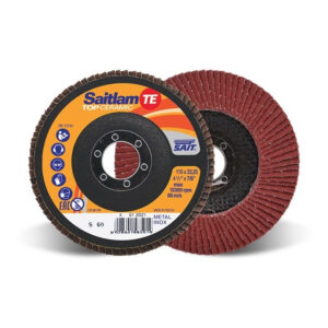 SAITLAM-TE S Ceramic Flat Fibreglass Backed Flap Discs