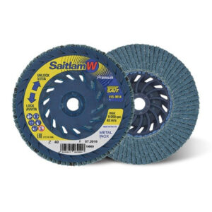 SAITLAM-W Z Zirconia Flat Polymer Backed Flap Discs