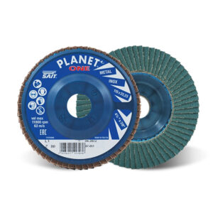 PLANET-ONE Z Zirconia Plastic-Backed Flat Flap Discs