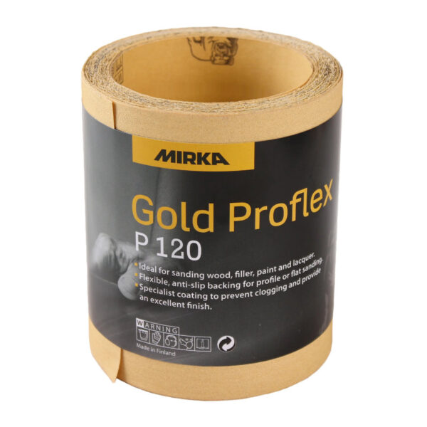 Gold Proflex Gold Aluminium Oxide Roll 115mm x 10 Metres