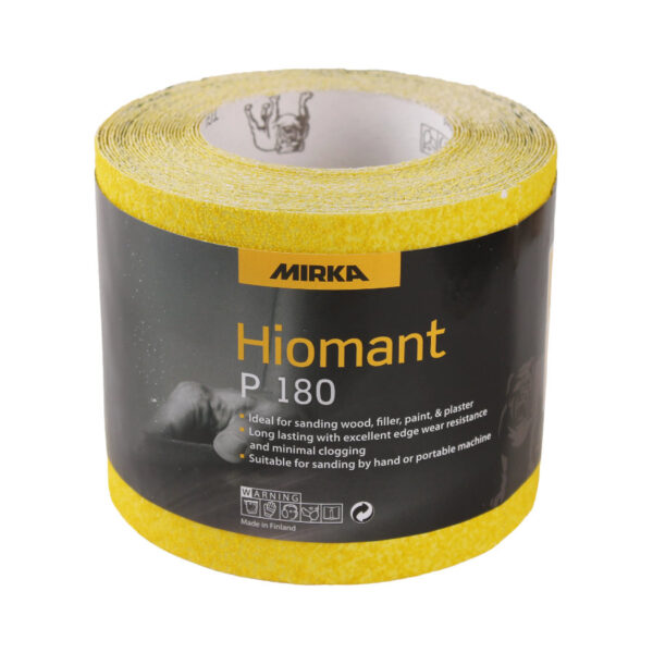 Hiomant Aluminium Oxide Sanding Roll 115mm x 10 Metres