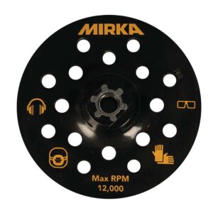Mirka Backing Pad For Suction Hood 5″ (125mm) M14 17 Holes, 1/Pack
