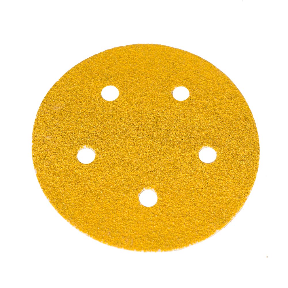 Mirka Gold Grip Discs 125mm 5 Hole, 50/Pack