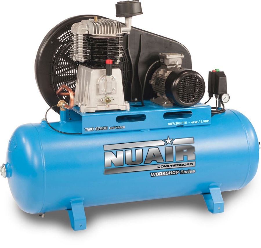 Nuair NB10/270 Ft 7 Workshop Series Belt Drive Lubricated Air Compressor