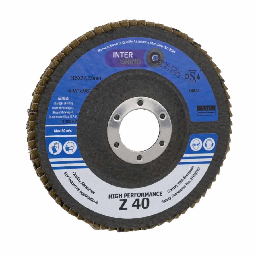 Intergrind PRO Heavy-Duty Zirconia Flap Discs, 10/Pack