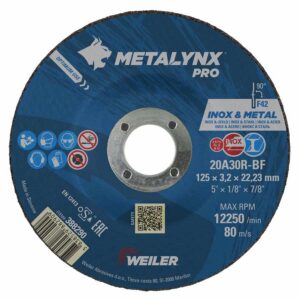 Metalynx PRO INOX Depressed Centre Cutting Discs, 50/Pack